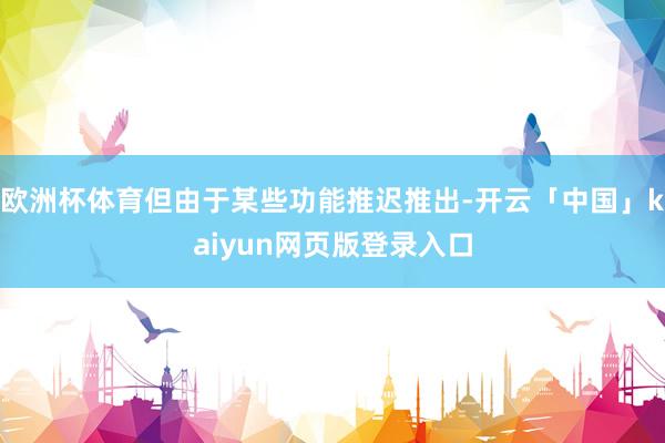 欧洲杯体育但由于某些功能推迟推出-开云「中国」kaiyun网页版登录入口