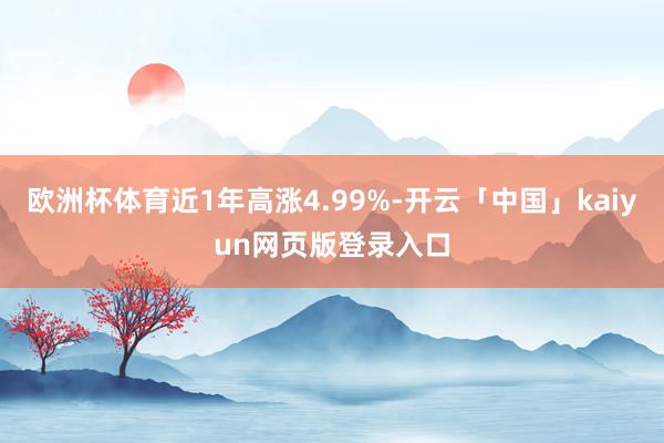 欧洲杯体育近1年高涨4.99%-开云「中国」kaiyun网页版登录入口